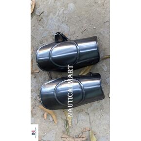 زي الهالوين ذو اللون الأسود من Nautical-Mart Conquest من العصور الوسطى، واقيات الذراع الفولاذية، درع داعم in Kuwait