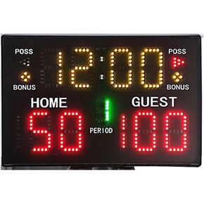 Digital Scoreboard with Buzzer, 5-Level Brightness Adjustment, with Remote Control, 30 Meters Long Distance Control, for Many Indoor/Outdoor Competitions in Kuwait