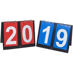 2 Sets of Portable Desktop Scoreboard Reversible Billiards Scoreboard Scoreboard Scoreboard Football Basketball Game Scoreboard Flop in Kuwait