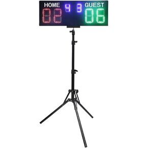 لوحة النتائج الرقمية لكرة السلة، لوحة النتائج الإلكترونية الرقمية LED، لوحة النتائج الرقمية للعد التنازلي متعددة الوظائف لكرة القدم، مع دعامة in Kuwait