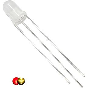 100 pcs 5mm RGB Multicolor 4 pin LED Diode Lights Common Cathode Diffused Round Transparent 3 Color Bright Lighting Bulb Lamps Electronics Components Indicator Light Emitting Diodes in Kuwait