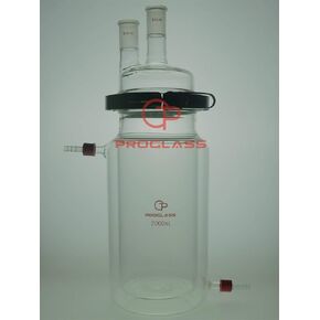 Separate Jacket Reactor 2000mL 2 Necks with Easy Open PTFE Clamp,24/40 in Saudi Arabia