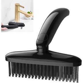 TQRR 360 Degree Rotating Crevice Cleaning Brush- Household Hard Bristle Cleaning Brush, Multifunctional Bathroom Cleaning Tools for Kitchen Sink, Window, Tile, Toilet Seat (2, Black&White) in Saudi Arabia