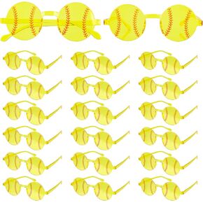 20 عبوة من نظارات الحفلات - نظارات شمسية رياضية دائرية كبيرة لهدايا الفريق، كرة الطائرة وكرة السلة وكرة القدم اللينة in Kuwait