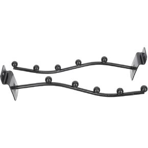 Yardwe Flute Groove Board تعليق شماعات 2 قطعة حامل فلوت خطاف مثبت على الحائط لتخزين أدوات الرياح in Kuwait