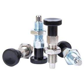 VCN217 مسامير مؤشر من نوع الإرجاع، غطاس ألومنيوم فهرسة هيكل بسيط مع صامولة القفل 1 قطعة (VCN217-BK، M8) in Kuwait