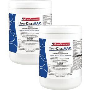 مناديل مطهرة أوبتي-سيد ماكس من ميكروساينتفيك (عبوتين) - 320 منديل - منظف مطهر مسجل لدى وكالة حماية البيئة (EPA) في المستشفيات in Kuwait