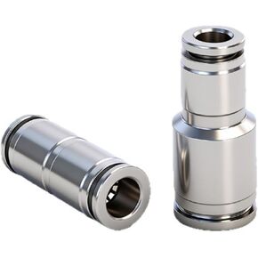 304 الفولاذ المقاوم للصدأ أنابيب الهواء هوائي المقابس السريعة موصل PU / PG قطر متغير مستقيم من خلال 2 قطعة (Pu10 (الفولاذ المقاوم للصدأ)) in Kuwait