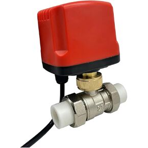 1PCS PPR20/25/32/40/50 PPR hot melt Double Ball Valve 2 line/3 line Waterproof IP65 Ball Valve 12V 24V 220V(DC12V_CR04) in Kuwait