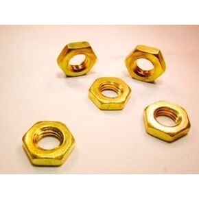 M10 X 1.5 Brass Hex Jam Nuts DIN439 Metric Thread Thin Nut (10 Pack) in Kuwait