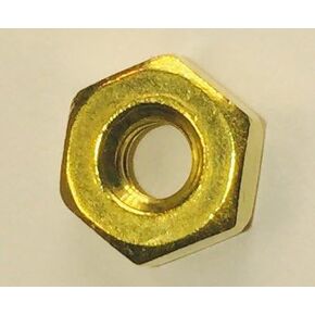 6-32 Solid Brass Hex Machine Screw Nut (100 Pack) by Serval Products in Kuwait