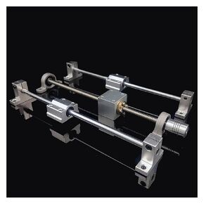 T8 الرصاص المسمار 2 مللي متر الملعب 8 مللي متر الرصاص 200 مللي متر طول 800 مللي متر + المحور البصري OD 8 مللي متر + KP08 تحمل قوس + قوس SK8 أجزاء الطابعة ثلاثية الأبعاد (800 مللي متر) in Kuwait