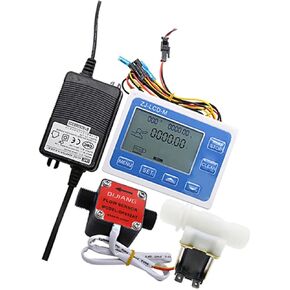 DN15 شاشة ديجيتال تدفق جهاز التحكم الكمي والعتاد الاستشعار صمام الملف اللولبي يستخدم للتحكم وعرض تدفق السائل in Kuwait