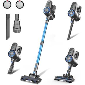 UML0 Cordless Vacuum Cleaner,8-in-1 Lightweight Stick Vacuum with Powerful Suction,Self-Standing,40 Mins Max Runtime,Rechargeable Vacuum Cleaners for Home,Hardwood Floor,Carpet,Pet Hair (Charcoal) in Kuwait