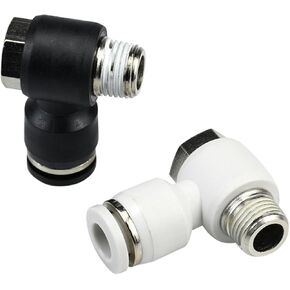 PH External Hexagon Thread Straight Pneumatic Joint PH4-M5/PH6-02/PH8-01/Right Angle Elbow L Type Quick Insert 1Pcs(White*ph8-03) in Kuwait