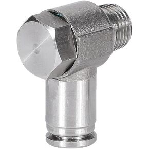 Stainless Steel Pneumatic Quick Plugs PH External Hexagonal Joint PH8-01 Thread Right Angle Bend 1Pcs(PH6-04) in Kuwait
