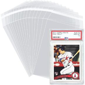 D DACCKIT Sleeves for PSA Slabs - 200 Resealable PSA Slab Sleeves, Precise Fit Slab Protector for Grading Baseball Football Gaming Trading Sports Cards in Saudi Arabia