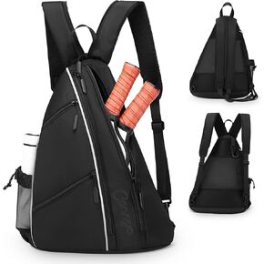 Pickleball Bag for Women and Men, Adjustable Pickle Ball Backpack, 2 in 1 Sports Sling Bag for Pickleball Paddles in Saudi Arabia