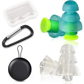 سدادات أذن لتخفيف ضغط الأذن بالطائرة - طيران غير مؤلم - سدادات أذن للسفر لتقليل الضوضاء - أساسيات السفر بالطائرة - سدادات أذن مريحة مفلترة وقابلة لإعادة الاستخدام للبالغين in Kuwait