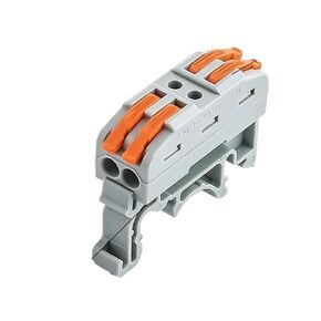 CMK42A 10 Pack DIN Rail Bar Quick Mini Wire Connector Compact Wire Terminal Cable Push-in Butt Terminal Block(CMK424A) in Saudi Arabia