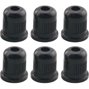 6PCS Black Guitar Strings Total Height 13mm Metal Ring Electric Bass Body Through Buckle Durable Collar in Kuwait
