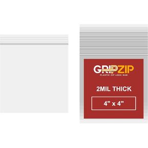 200 Pcs 4" x 4" Clear Plastic Reclosable Zip Poly Bags | 2 Mil Thick Durable and Versatile Bags for Travel, Storage, Organization, Shipping | Heavy Duty Baggies with Resealable Zip in Saudi Arabia