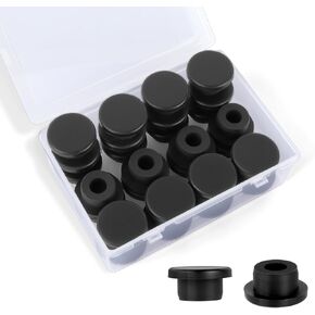 Lainballow 30 Pcs Black Rubber Plug, 3/4inch Rubber Plug for Round Hole, T-Shaped Silicone Plugs, Round Silicone Hole Plugs for Car Wiring Bathtub Jet Covers Furniture in Kuwait