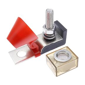 Marine-Rated Battery Terminal Mount Fuse Block, 30A-300A, Waterproof, 5/16 Inch Stud, 58V, for Boat, Truck (One Way and Fuse 175A) in Kuwait
