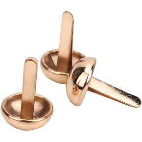 BRRNOO Mushroom Shape Zinc Alloy Rivets 50-Pack DIY Decoration Studs for Bags Shoes Hats Clothing Accessories 15mm Gold in Kuwait