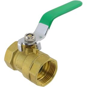Brass Ball Valve Shut Off Switch 3/4" Female to 3/4" Female Thick Brass Plumbing Fitting -2pcs in Kuwait