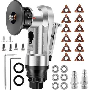 ماكينة شطب هوائية صغيرة، ماكينة تشذيب هواء محمولة 30000 دورة في الدقيقة مع مدخل هواء 1/4 بوصة، أدوات هواء ماكينة شطب صغيرة بزاوية 45 درجة مع شفرات لإزالة الحواف in Kuwait