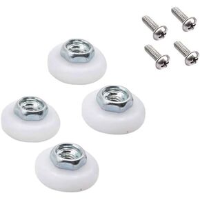 4-Pack Sliding Shower Door and Tub Rollers, 3/4 inch Roller Diameter, for The Replacement of Sliding Glass Shower Door Rollers Runners Wheels, Ultra Quiet Ball Bearing, Threaded Hex Hub in Saudi Arabia
