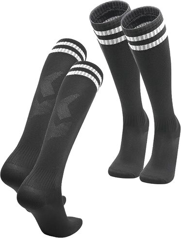 زوجان من جوارب كرة القدم للركبة، جوارب رياضية قابلة للتنفس فوق ربلة الساق للرجال والنساء وأحذية كرة القدم وكرة السلة in Kuwait