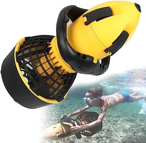 سكوتر البحر تحت الماء للبالغين - معزز للغوص والسباحة بقدرة 500 وات، سكوتر مائي ببطارية الرصاص الحمضية مزدوج السرعة لاستكشاف البحيرة والمحيطات وحمام السباحة in Kuwait