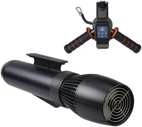 سكوتر تحت الماء للبالغين - 10 سرعات، وقت تشغيل 160 دقيقة، عمق غوص 30 متر، محرك بدون فرشاة، مثالي للغطس والغوص في حمام السباحة (بطارية 10000 مللي أمبير في الساعة) in Kuwait