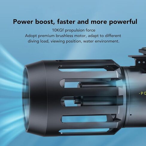 EVTSCAN سكوتر تحت الماء محرك غوص شديد التحمل تجميع سريع 20 متر عمق المياه الدافع مع بطارية مدمجة قابلة للتطبيق في البحر in Kuwait