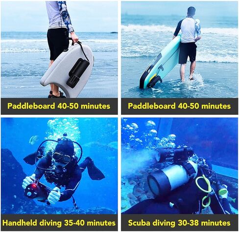 EVTSCAN سكوتر تحت الماء محرك غوص شديد التحمل تجميع سريع 20 متر عمق المياه الدافع مع بطارية مدمجة قابلة للتطبيق في البحر in Kuwait