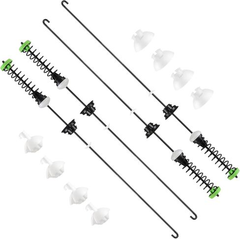ترقية WH16X10159 & WH16X10158 (2025) مجموعة قضيب تعليق الغسالة زنبركية 4 قطع متوافقة مع غسالة GE Hotpoint، قطعة بديلة 2754602 2754603 AP5632406 AP5632455 EAP3654190 EAP3654191 in Kuwait