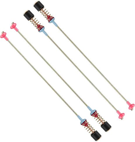 ترقية WH16X10159 & WH16X10158 (2025) مجموعة قضيب تعليق الغسالة زنبركية 4 قطع متوافقة مع غسالة GE Hotpoint، قطعة بديلة 2754602 2754603 AP5632406 AP5632455 EAP3654190 EAP3654191 in Kuwait