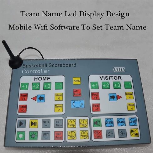لوحة نتائج كرة السلة LED، لوحة نتائج رقمية مع حامل عجلة، واي فاي ووحدة تحكم لاسلكية، لكرة السلة والتنس وكرة القدم in Kuwait