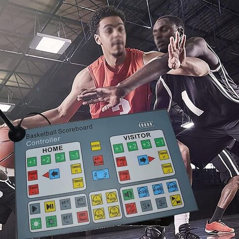 لوحة نتائج كرة السلة LED، لوحة نتائج رقمية مع حامل عجلة، واي فاي ووحدة تحكم لاسلكية، لكرة السلة والتنس وكرة القدم in Kuwait