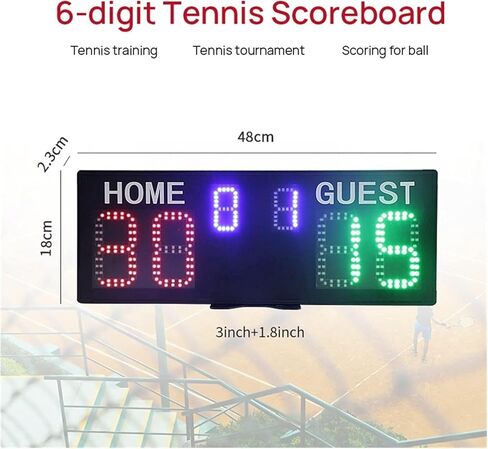 Basketball Digital Scoreboard, LED Digital Electronic Scoreboard, Multifunctional Countdown Digital Football Scoreboard,with Bracket in Saudi Arabia