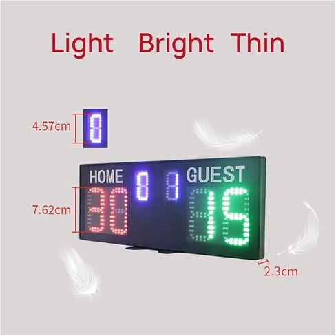 Basketball Digital Scoreboard, LED Digital Electronic Scoreboard, Multifunctional Countdown Digital Football Scoreboard,with Bracket in Saudi Arabia