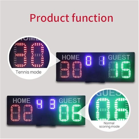 Basketball Digital Scoreboard, LED Digital Electronic Scoreboard, Multifunctional Countdown Digital Football Scoreboard,with Bracket in Saudi Arabia