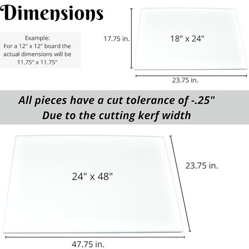 BuyPlastic Cutting Board Material - Natural (White), 1/2" x 24" x 24" - HDPE Plastic Sheet for Commercial Food Prep Chopping Surface, NSF Certified in Saudi Arabia