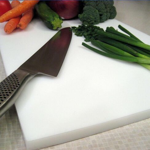 BuyPlastic Cutting Board Material - Natural (White), 1/2" x 24" x 24" - HDPE Plastic Sheet for Commercial Food Prep Chopping Surface, NSF Certified in Saudi Arabia