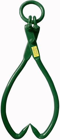 18inch Jaw Opening 2-Claw Timber Hook, Log Grabber Tong, Heavy Duty Lumber Skidding, Logging Tool, Green in Saudi Arabia