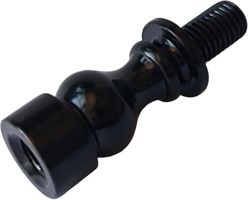 2PCS 1 Inch Black Lamp Shade Risers, Threaded Harp Extenders, Solid Metal 1/4-27 Rods, Tool-Free Finial Adapter Screw-on for Table & Floor Lamps in Saudi Arabia
