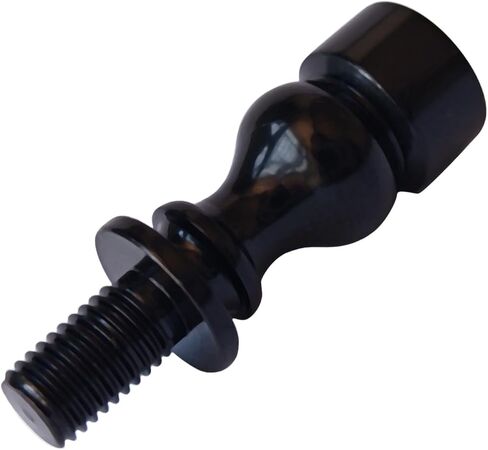 2PCS 1 Inch Black Lamp Shade Risers, Threaded Harp Extenders, Solid Metal 1/4-27 Rods, Tool-Free Finial Adapter Screw-on for Table & Floor Lamps in Saudi Arabia