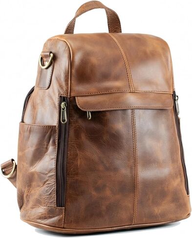 حقيبة ظهر مصنوعة يدويًا من الجلد العالمي قابلة للتحويل إلى محفظة كتف "قرص العسل" حقيبة ظهر متعددة الاستخدامات (أخضر) in Kuwait